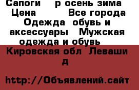 Сапоги 35 р.осень-зима  › Цена ­ 700 - Все города Одежда, обувь и аксессуары » Мужская одежда и обувь   . Кировская обл.,Леваши д.